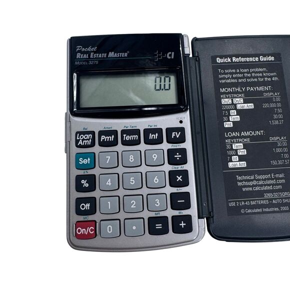 Calculated Industries Model 3275 Pocket Real Estate Master Financial Calculator - Picture 6 of 8